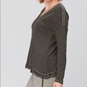 NWT XCVI Liza Minnelli Grey Mist Top - Size M